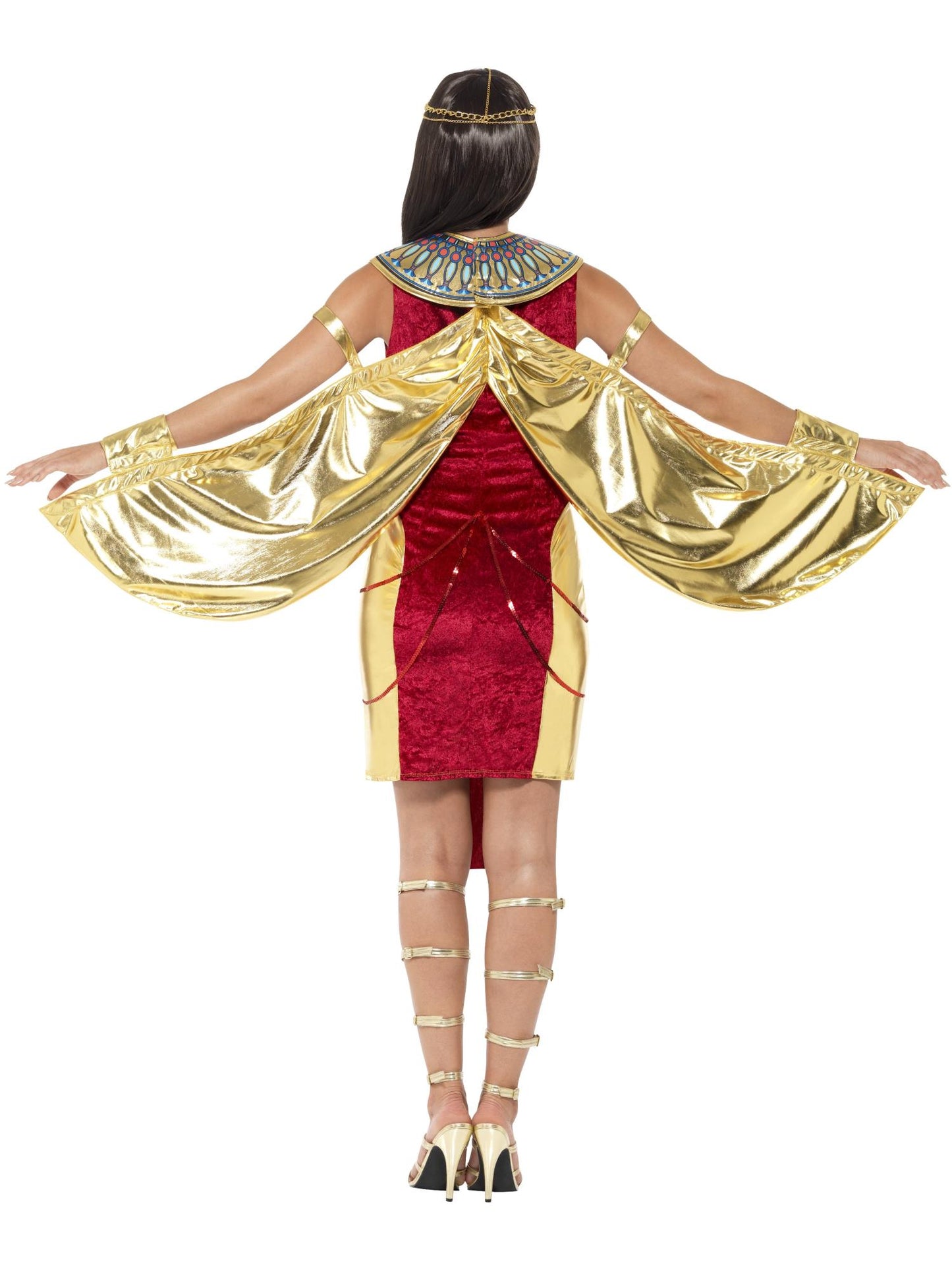 Smiffys Egyptian Goddess Costume, Red CS für Damen