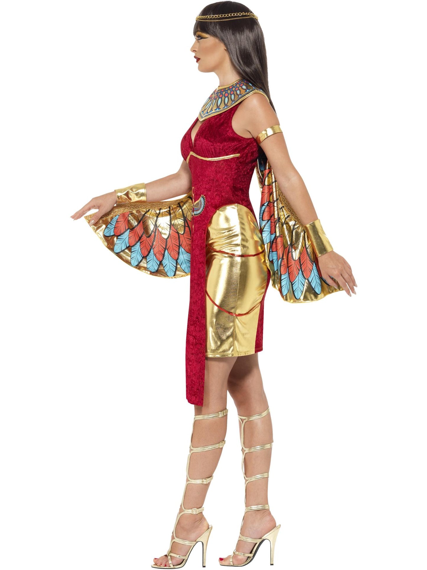 Smiffys Egyptian Goddess Costume, Red CS für Damen