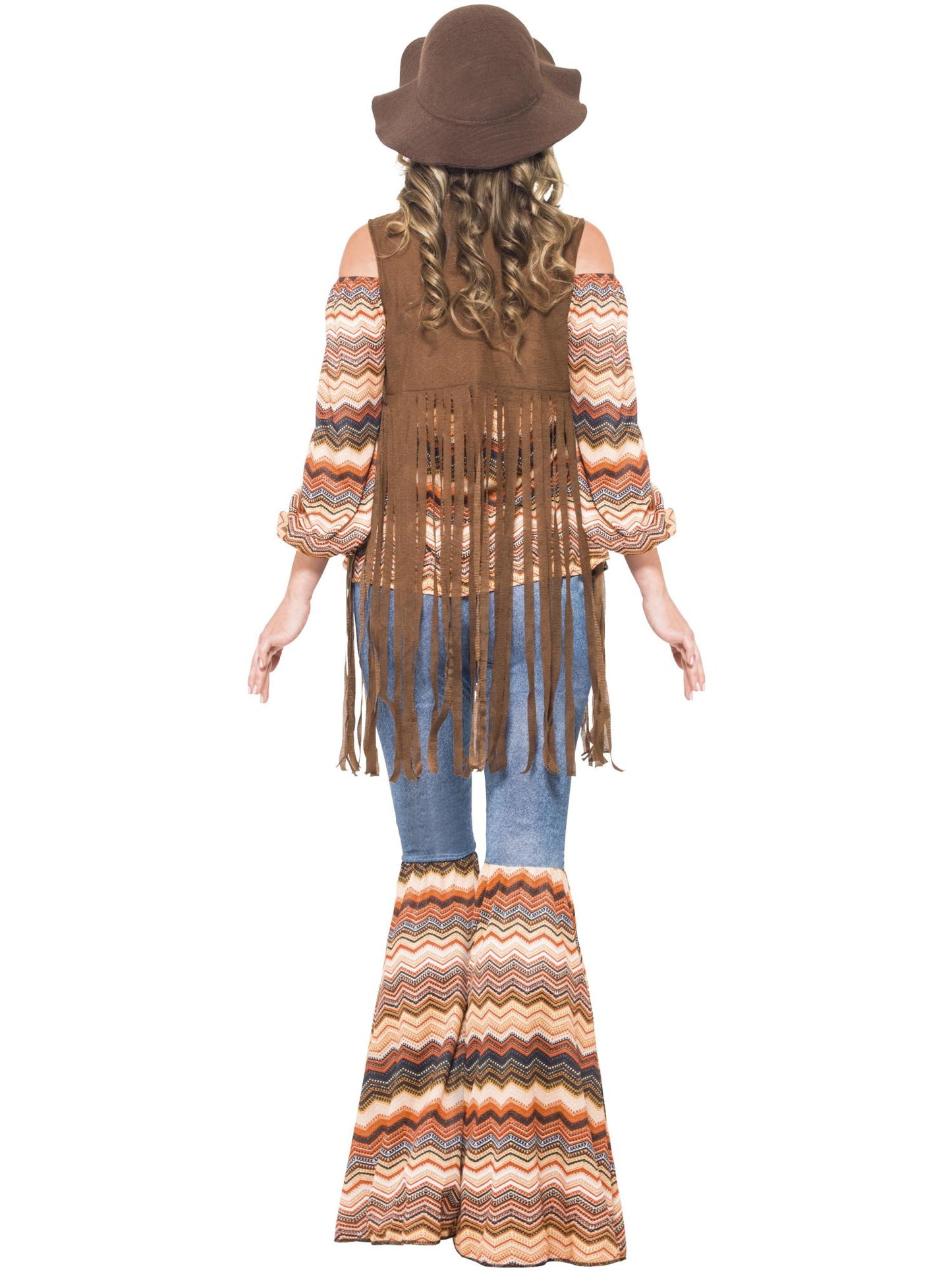 Smiffys Harmony Hippie Costume, Multi-Coloured CS für Damen