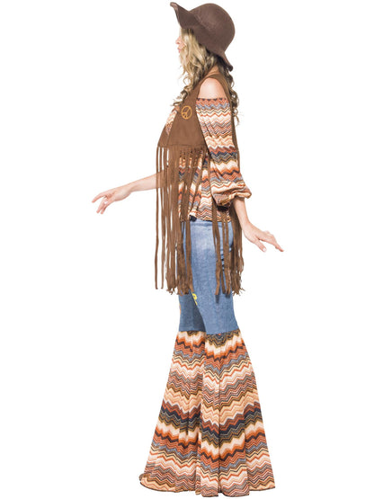 Smiffys Harmony Hippie Costume, Multi-Coloured CS für Damen