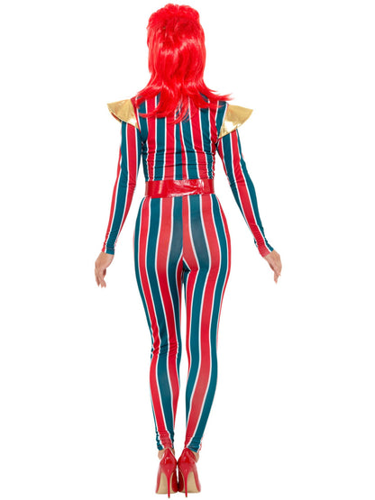 Smiffys BOWIE Miss Space Superstar Costume, Multi-Coloured CS für Damen