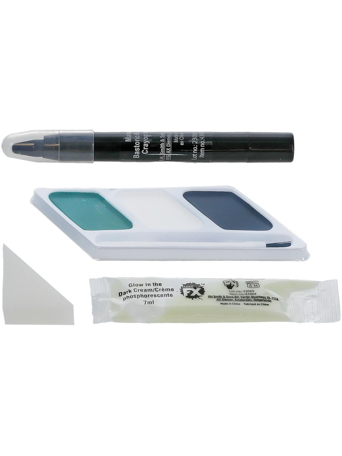 COSMETIC Smiffys Make-Up FX, GID Skeleton Kit, Grease, Blac CD für Unisex
