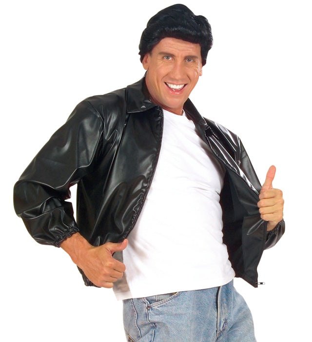 Greaser Jacke T-Birds aus Kunstleder für Fasnacht und Karneval