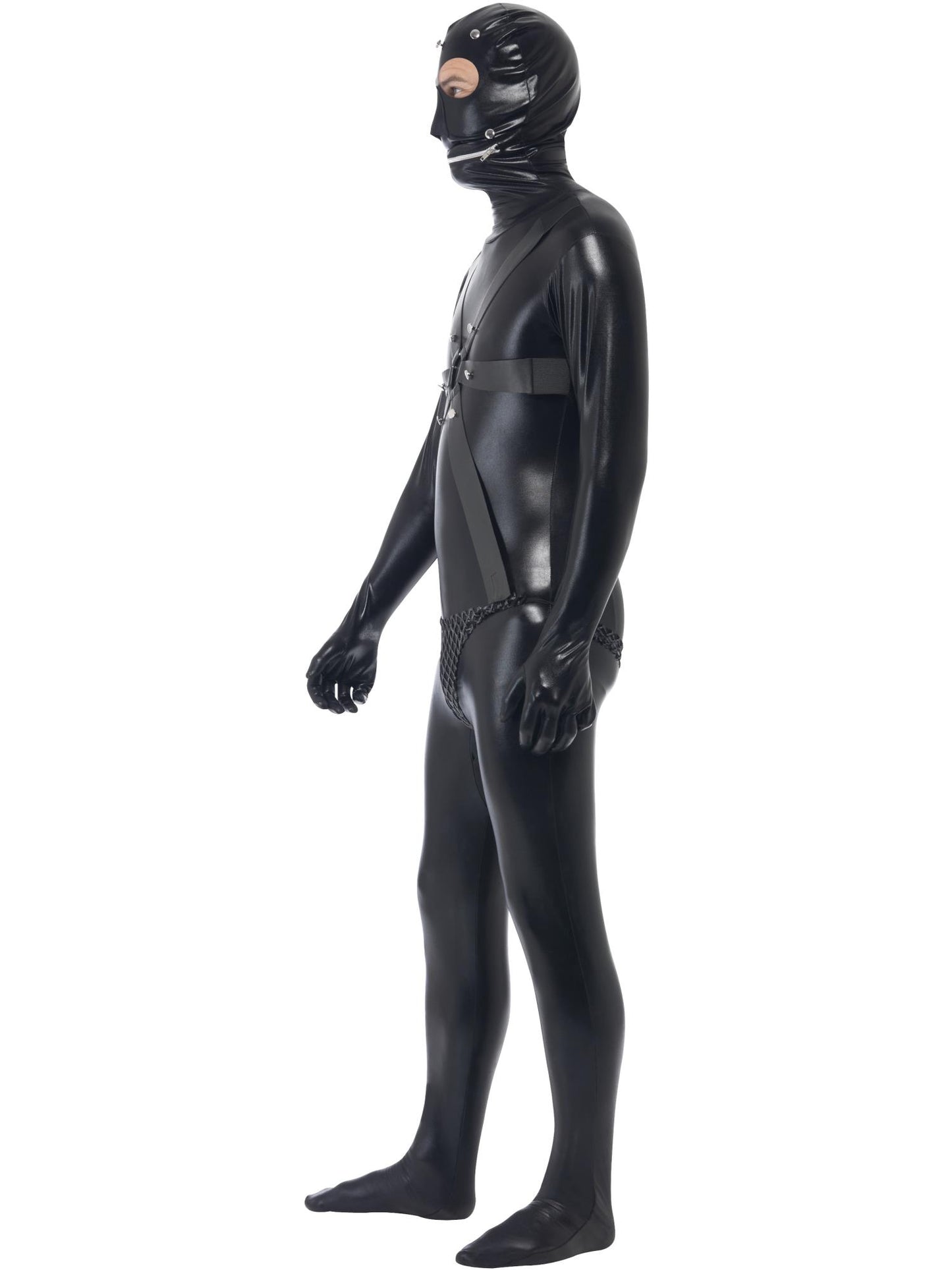 Smiffys DOMINX Gimp Costume, Black CS für Herren