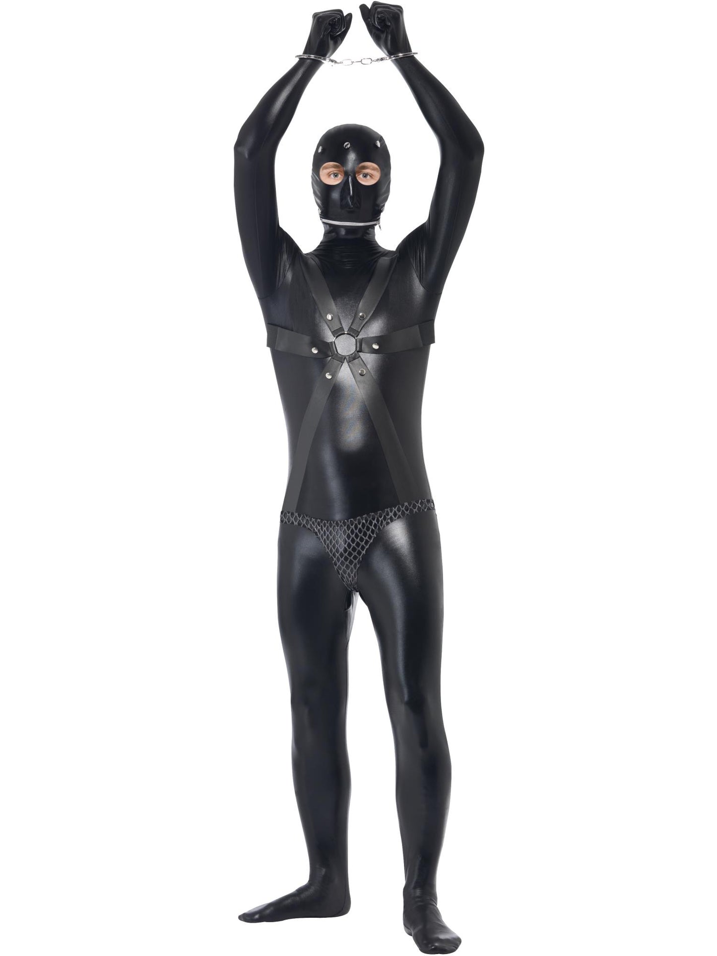 Smiffys DOMINX Gimp Costume, Black CS für Herren