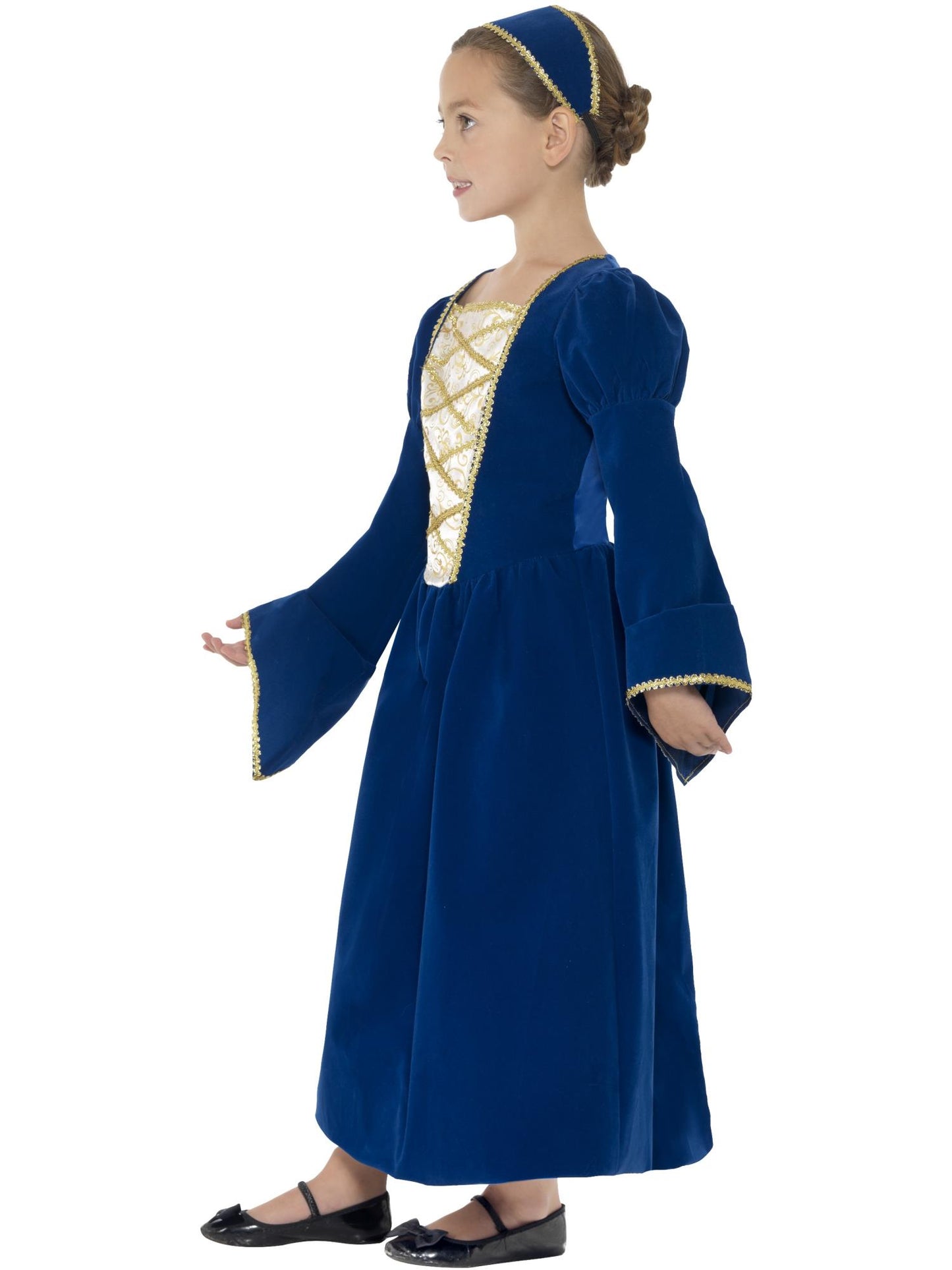 Smiffys Tudor Princess Mädchenkostüm, Royal Blue CS