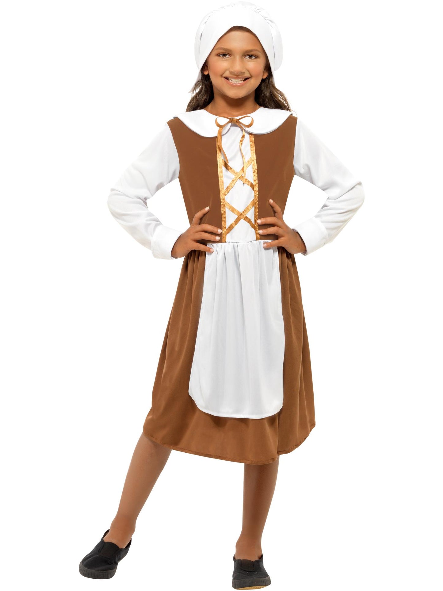 Smiffys Tudor Mädchenkostüm, Brown CS