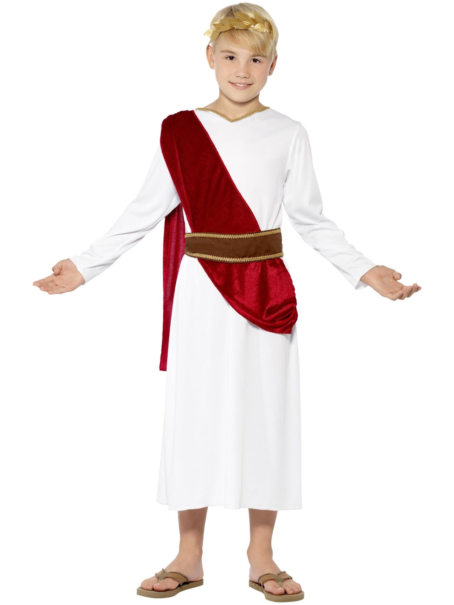 Smiffys Roman Costume, White CS für Unisex