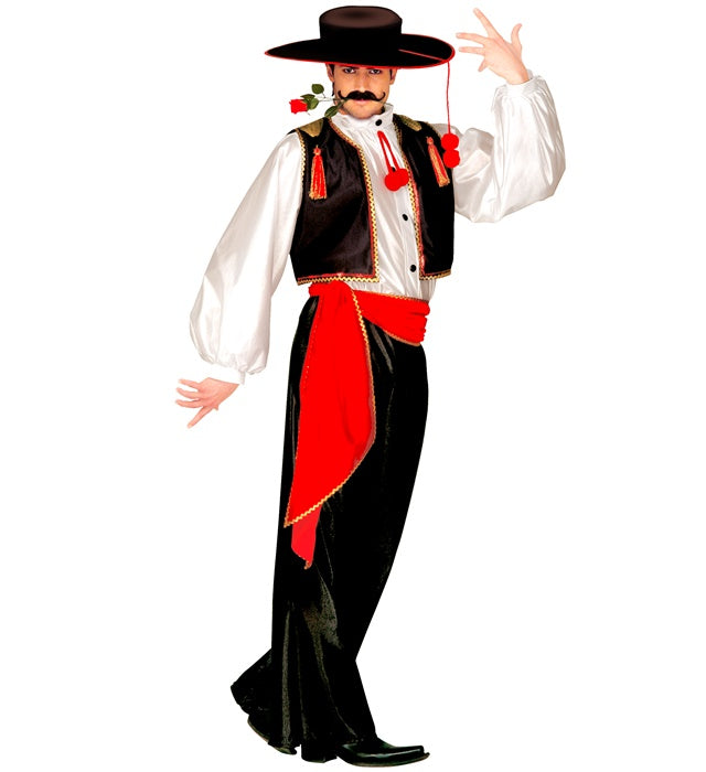 JOAQUIN Kostüm-Set mit Hemd, Weste, Hose, Gürtel und Hut für Fasnacht