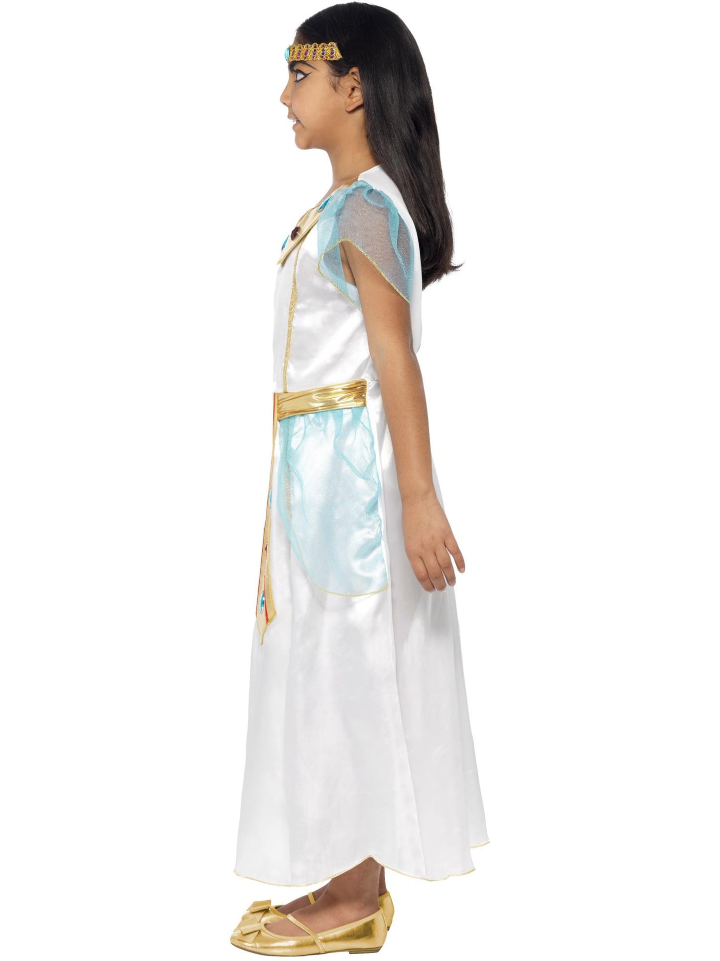 Smiffys Deluxe Cleopatra Mädchenkostüm, White CS