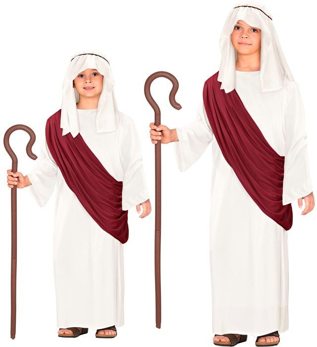 Messias Kostüm-Set mit Tunika, Toga und Kopfbedeckung für Fasnacht