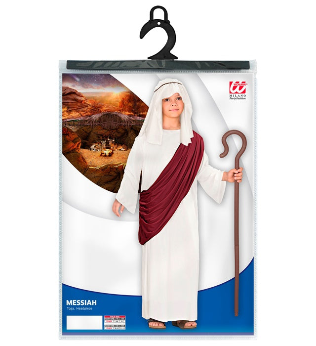 Messias Kostüm-Set mit Tunika, Toga und Kopfbedeckung für Fasnacht