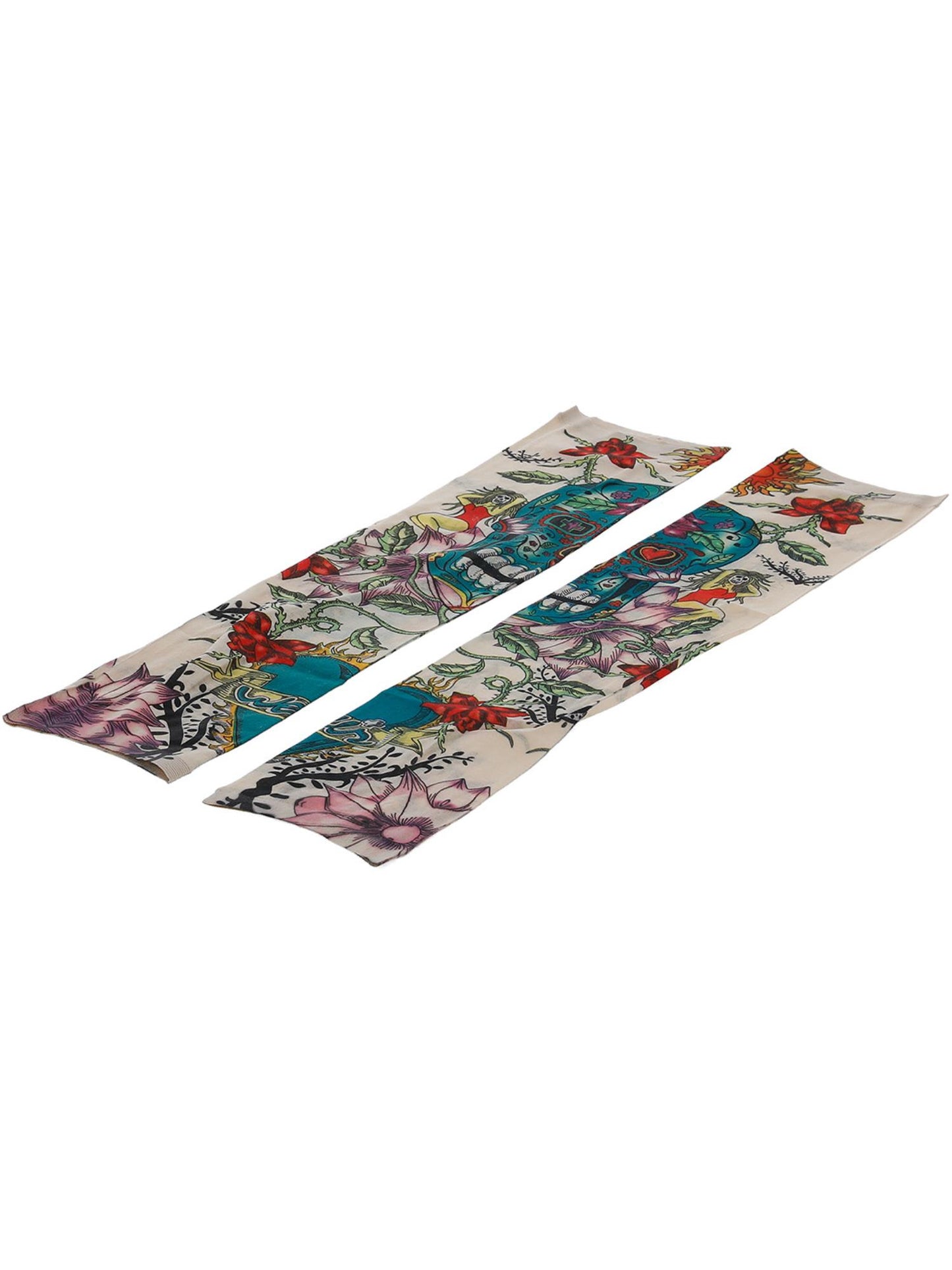 Smiffys DAYDEAD Day of the Dead Tattoo Sleeve, Multi-Coloured CD für Unisex