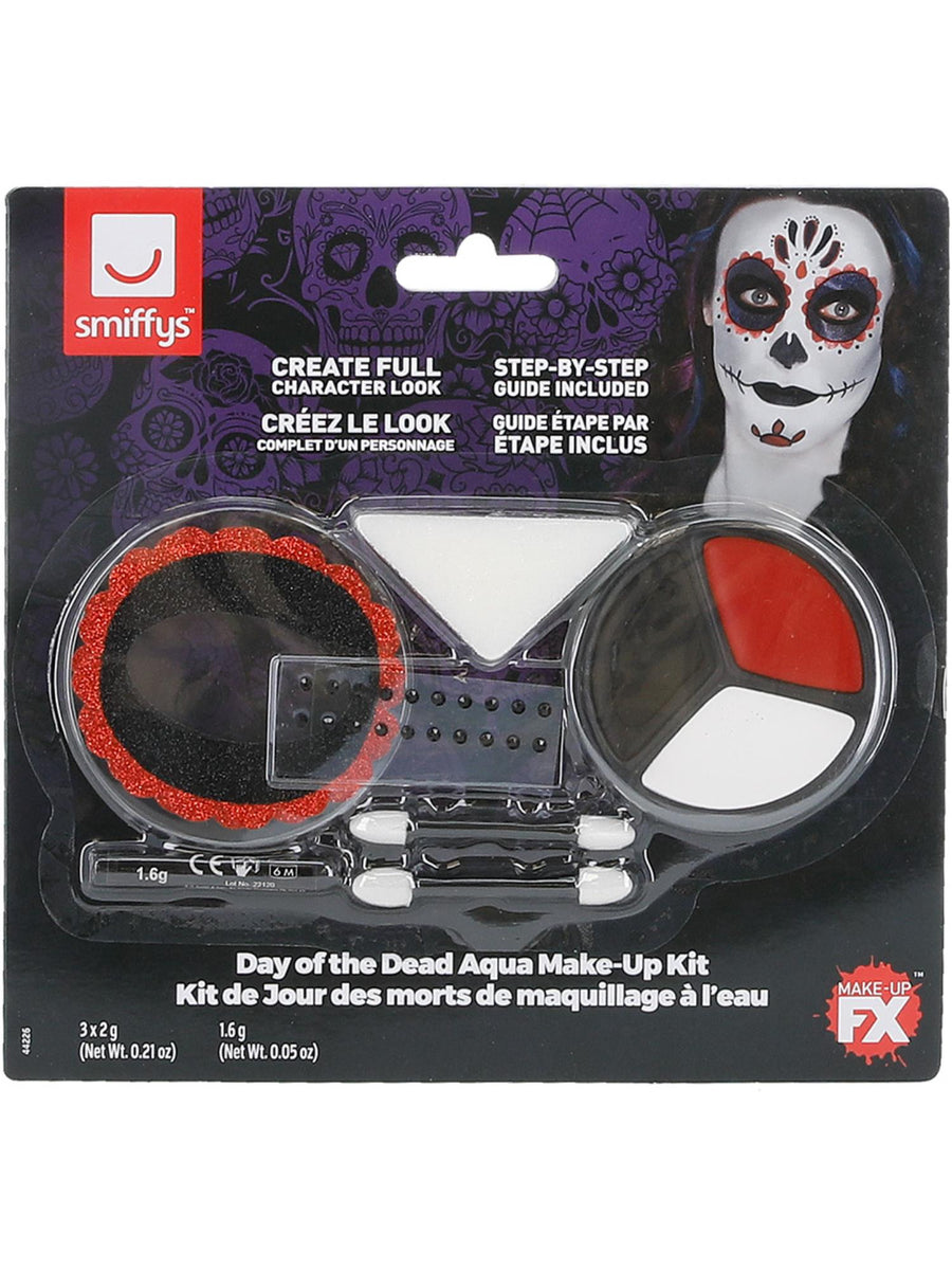 COSMETIC Smiffys Make-Up FX, Day of the Dead Kit, Aqua, CD für Unisex