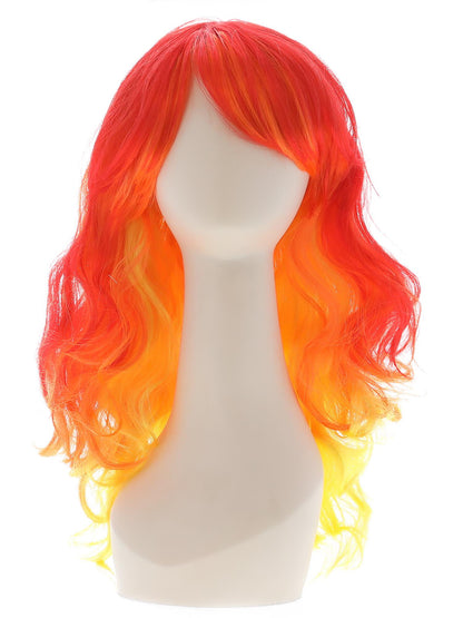 Smiffys Ombre Devil Flame Wig, Red & Orange für Damen