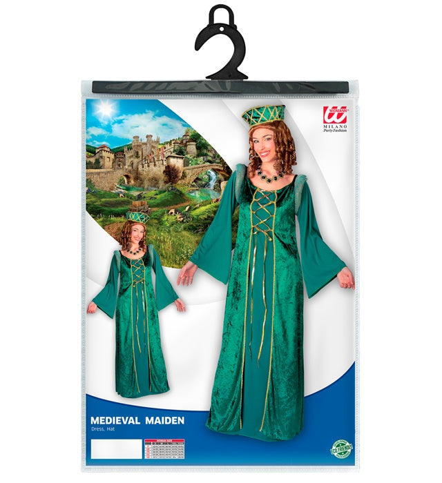 Lady Eleonore Kostüm mit elegantem Kleid und passendem Hut für Fasnacht