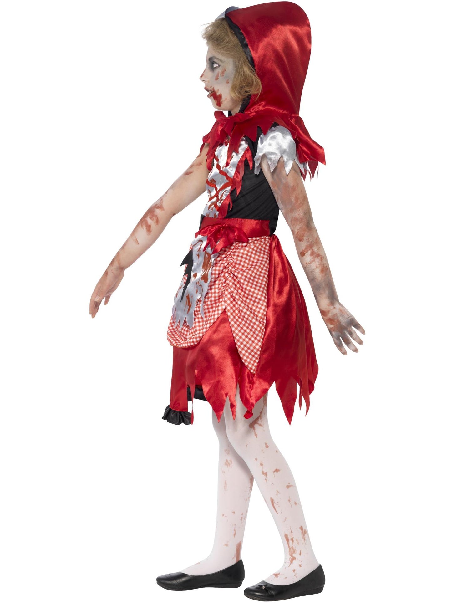 Smiffys REDRIDING Zombie Miss Hood Costume, Red CS für Mädchen