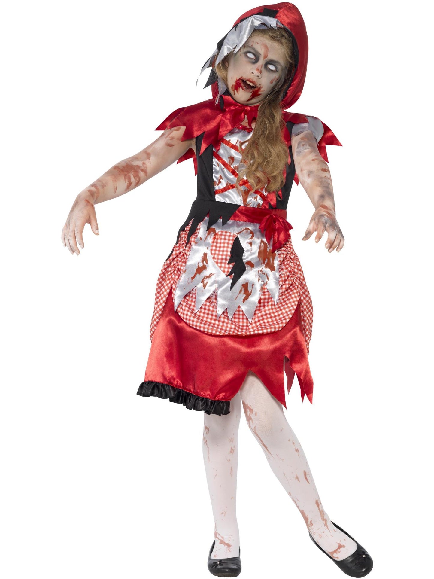 Smiffys REDRIDING Zombie Miss Hood Costume, Red CS für Mädchen