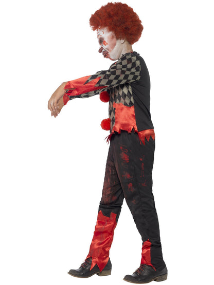 Smiffys Deluxe Zombie Clown Costume, Red & Green CS für Unisex