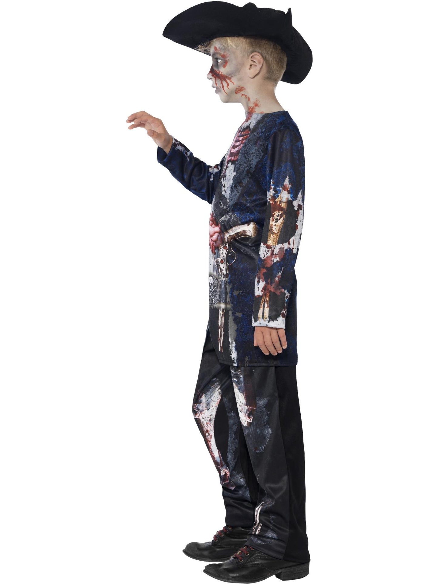 Smiffys Deluxe Jolly Rotten Pirate, Black CS für Unisex