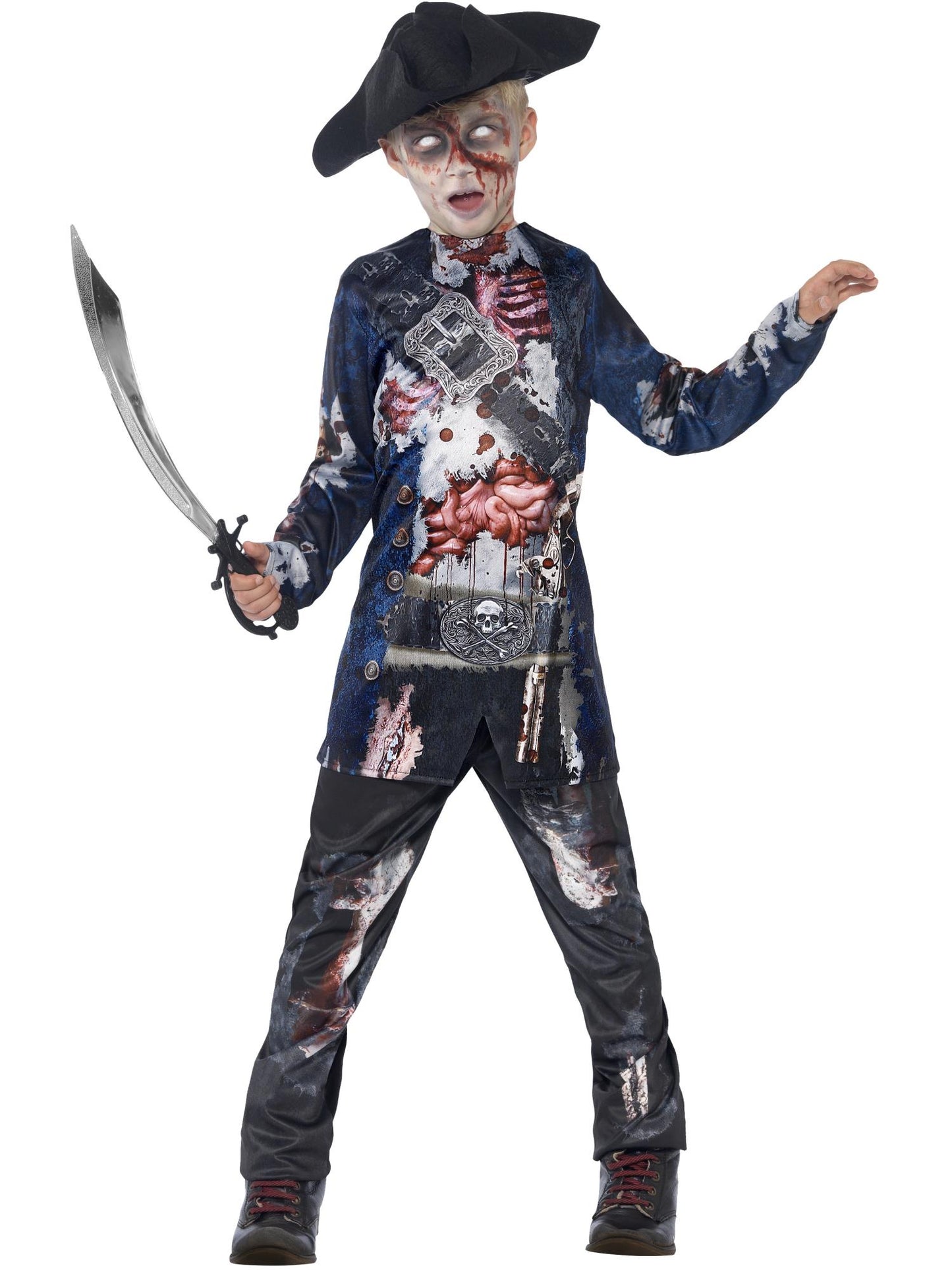 Smiffys Deluxe Jolly Rotten Pirate, Black CS für Unisex