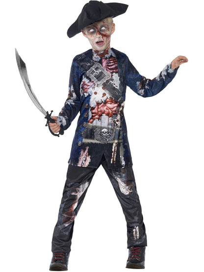 Smiffys Deluxe Jolly Rotten Pirate, Black CS für Unisex
