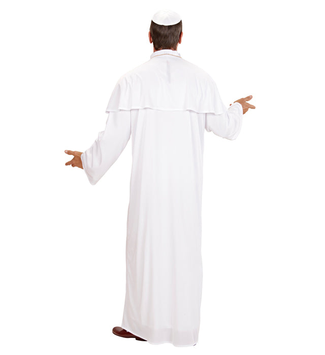 Heiliger Papst Kostüm mit Robe, Pelerine und Kalotte für Fasnacht