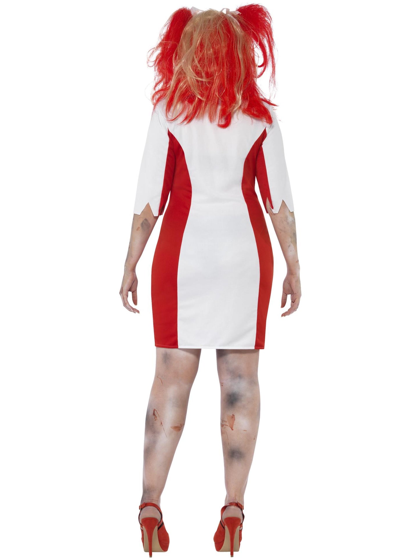 Smiffys Curves Zombie Nurse Costume, White CS für Damen