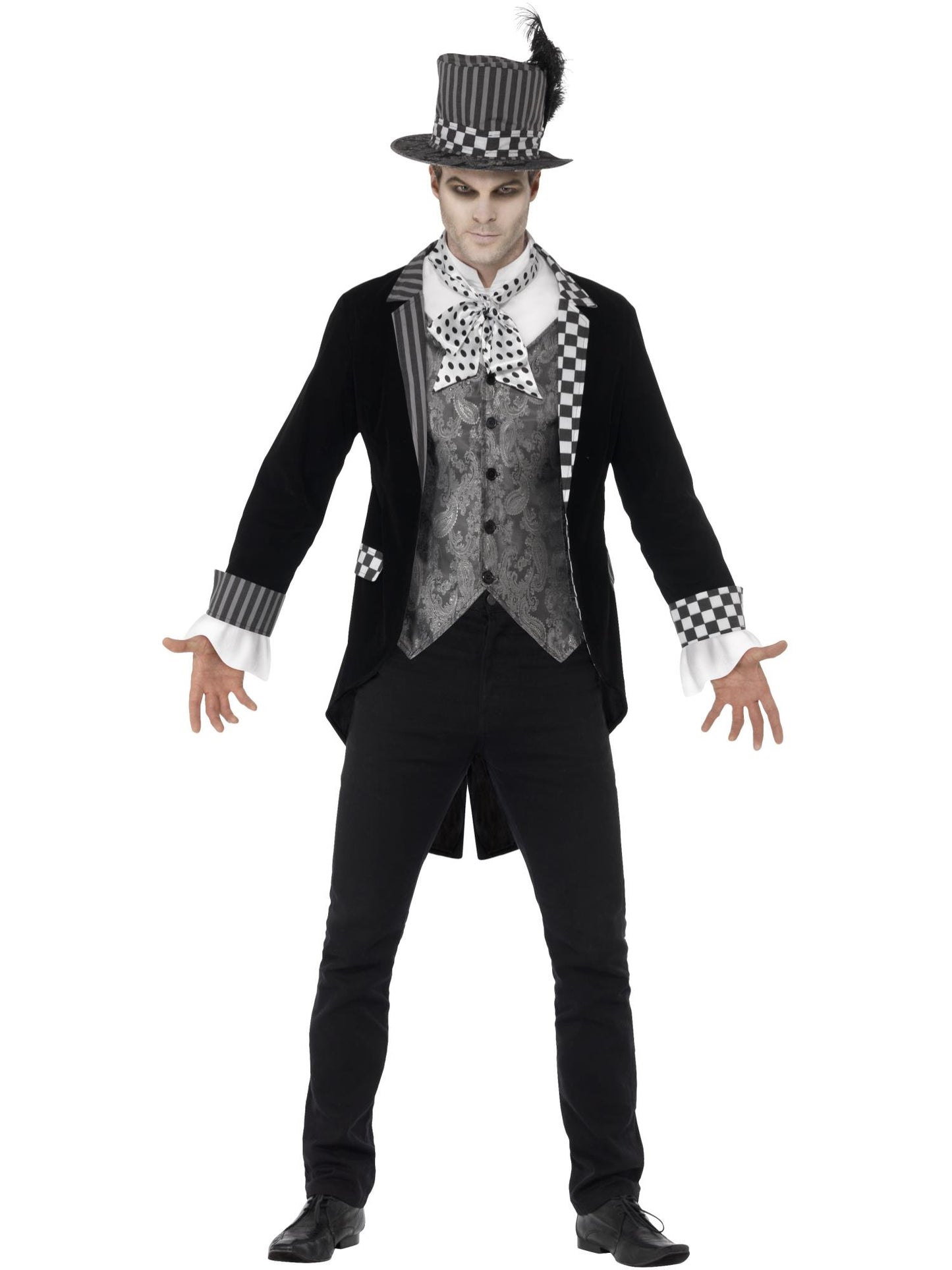 Smiffys MADHAT Deluxe Dark Hatter Costume, Black CS für Unisex