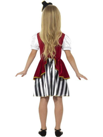 Smiffys Deluxe Pirate Mädchenkostüm, Red & Black CS