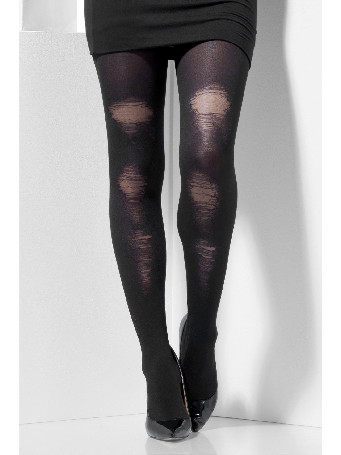 Smiffys Opaque Tights, Black für Damen