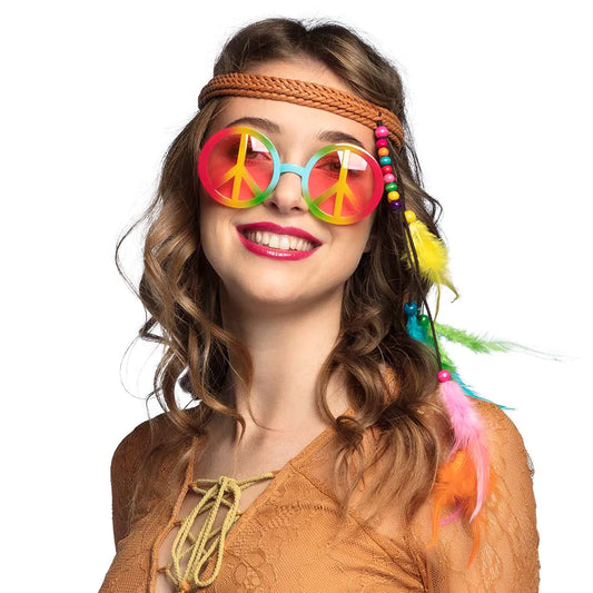 Satz Hippie Bohemian Stirnband und Partybrille