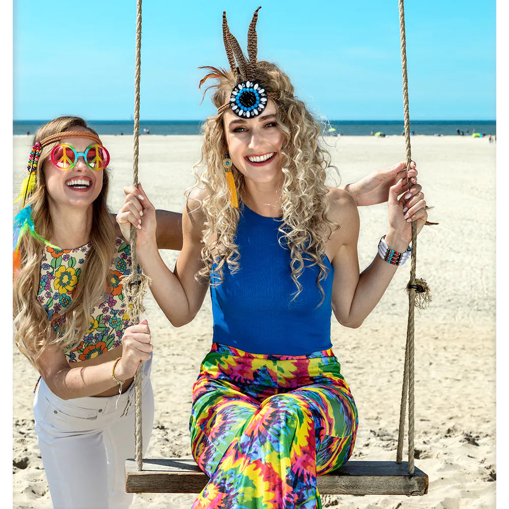 Satz Hippie Bohemian Stirnband und Partybrille