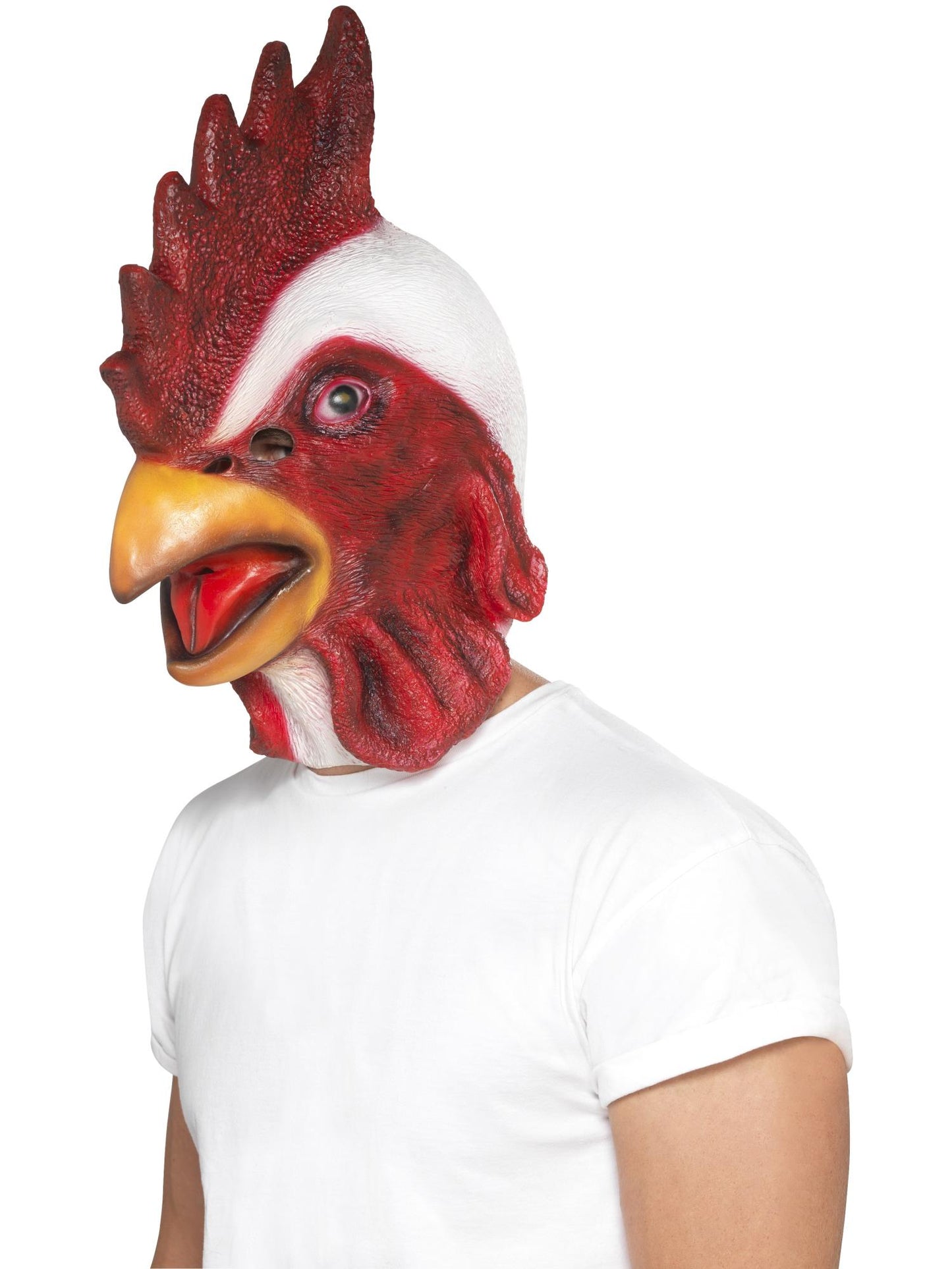Smiffys Chicken Mask, White für Unisex