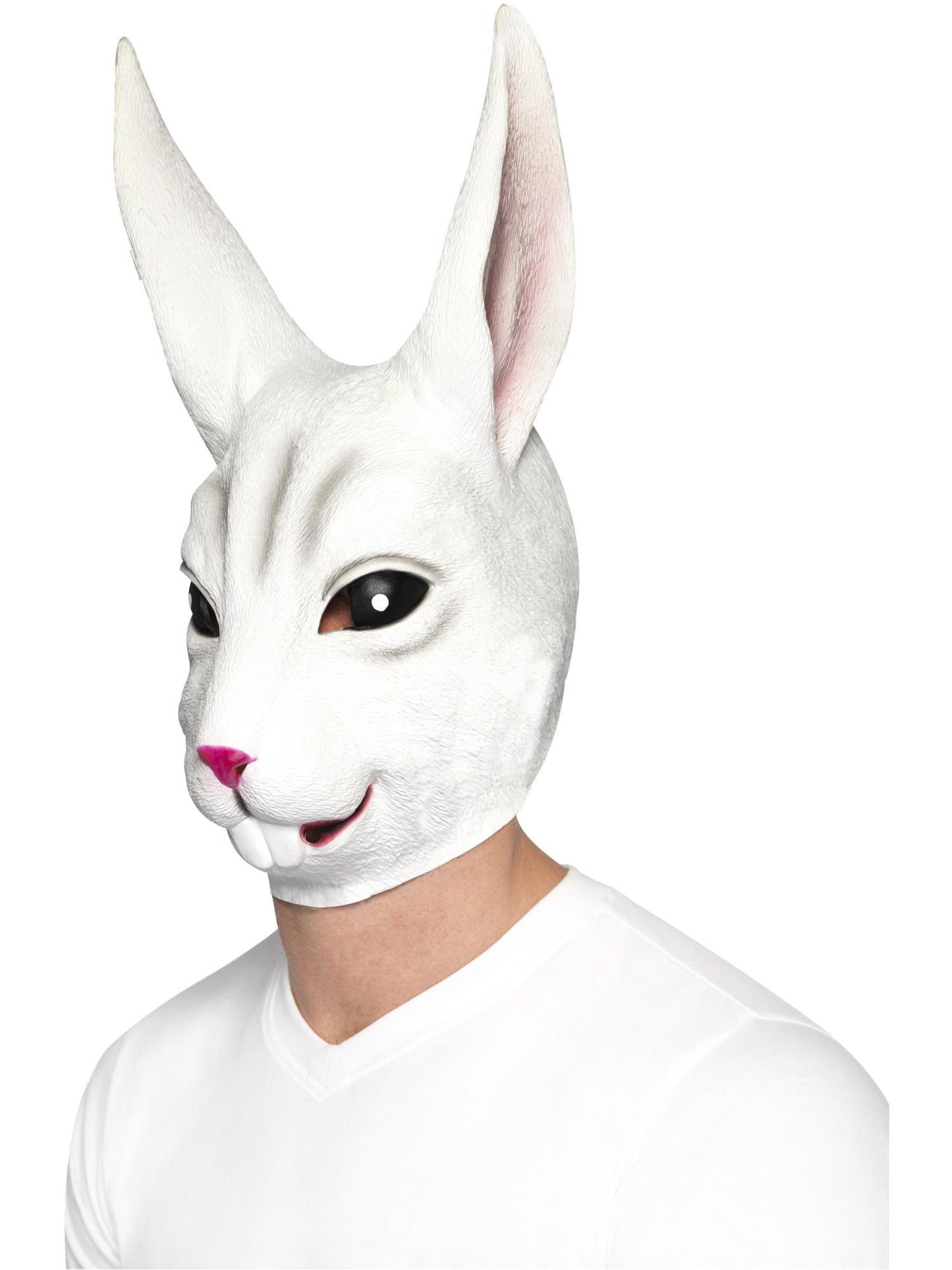 Smiffys Rabbit Mask, White für Unisex