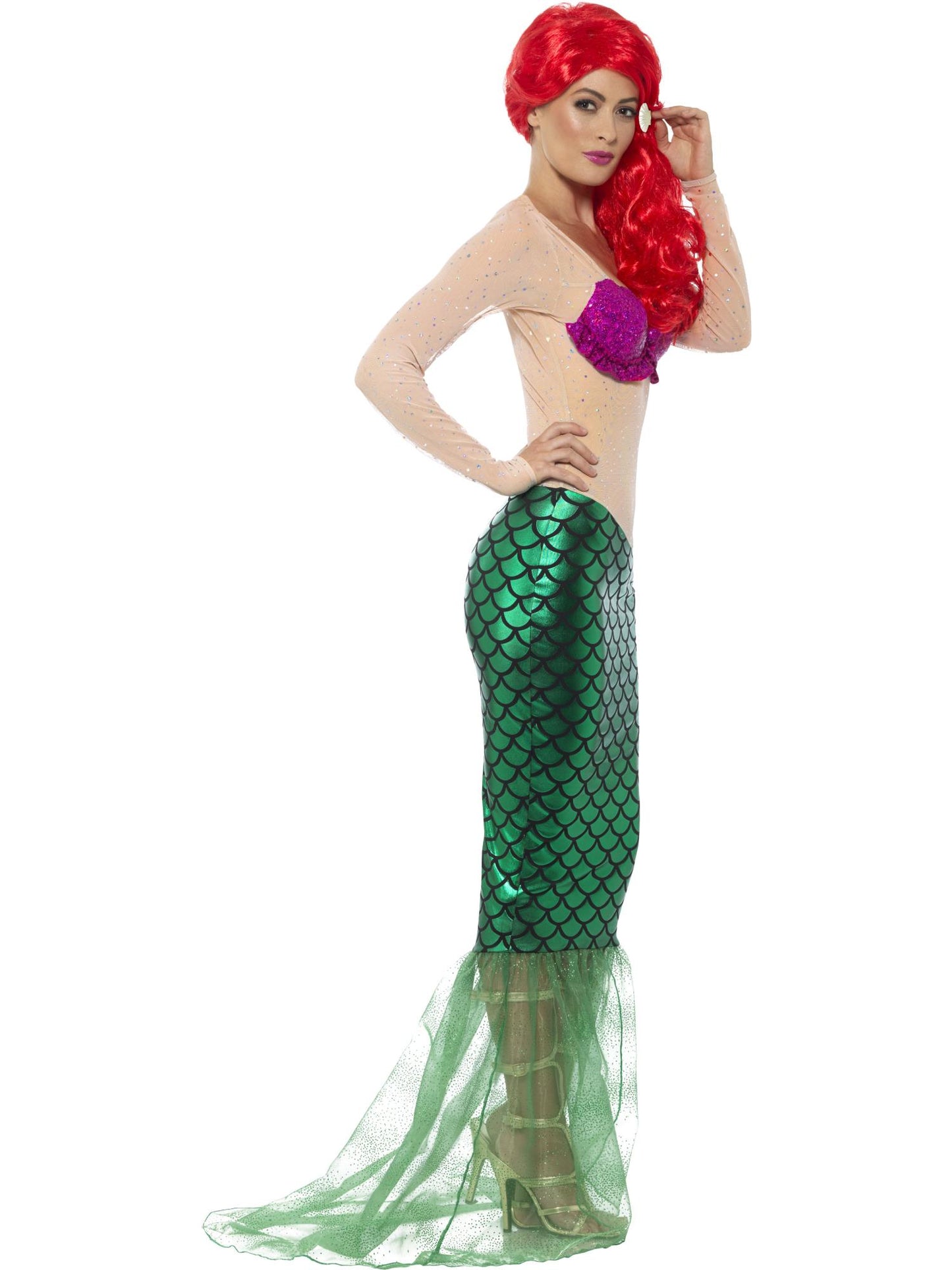 Smiffys Deluxe Sexy Mermaid Costume, Green CS für Damen