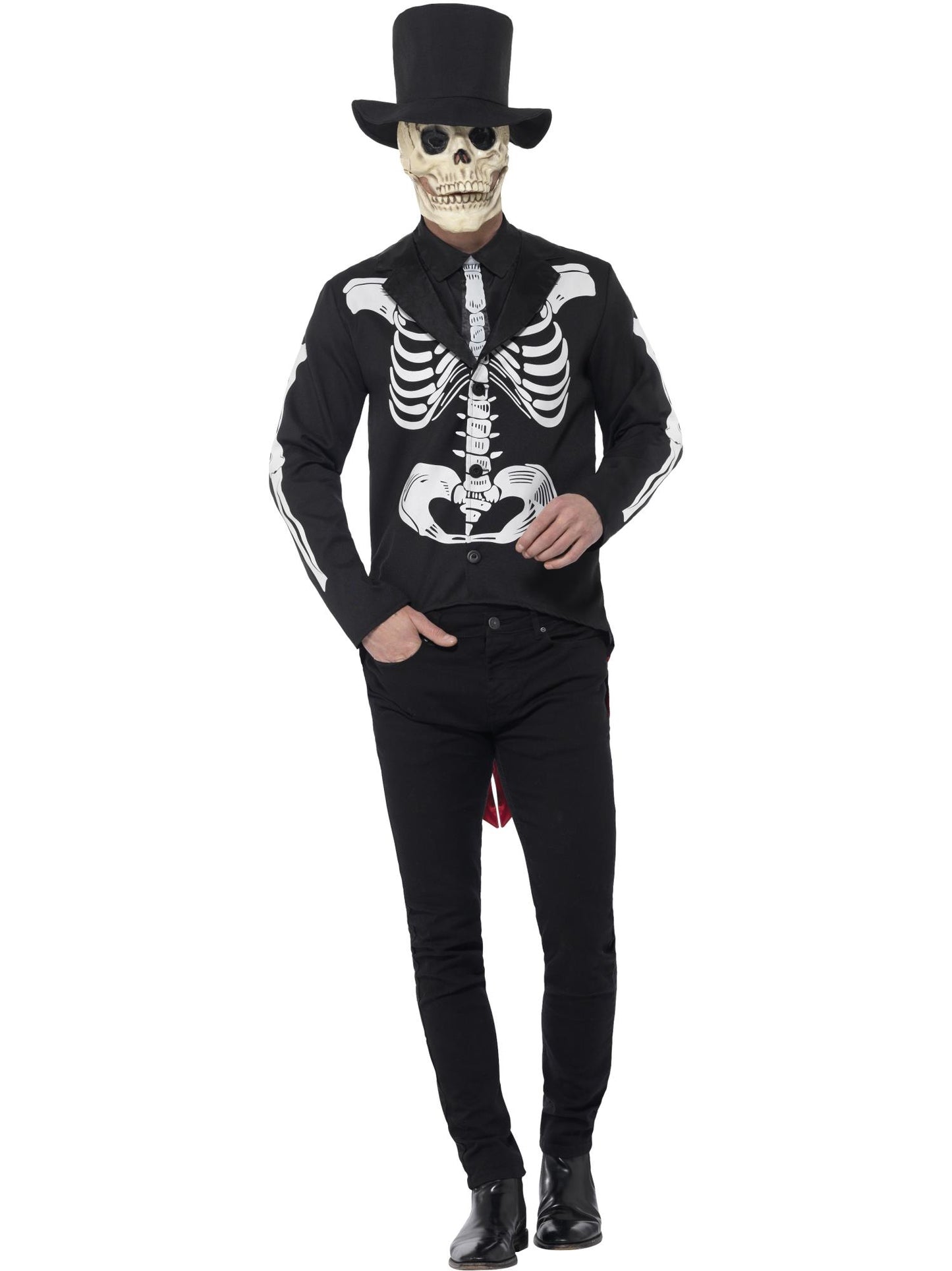 Smiffys DAYDEAD Day of the Dead Se?or Skeleton Costume, Black CS für Herren