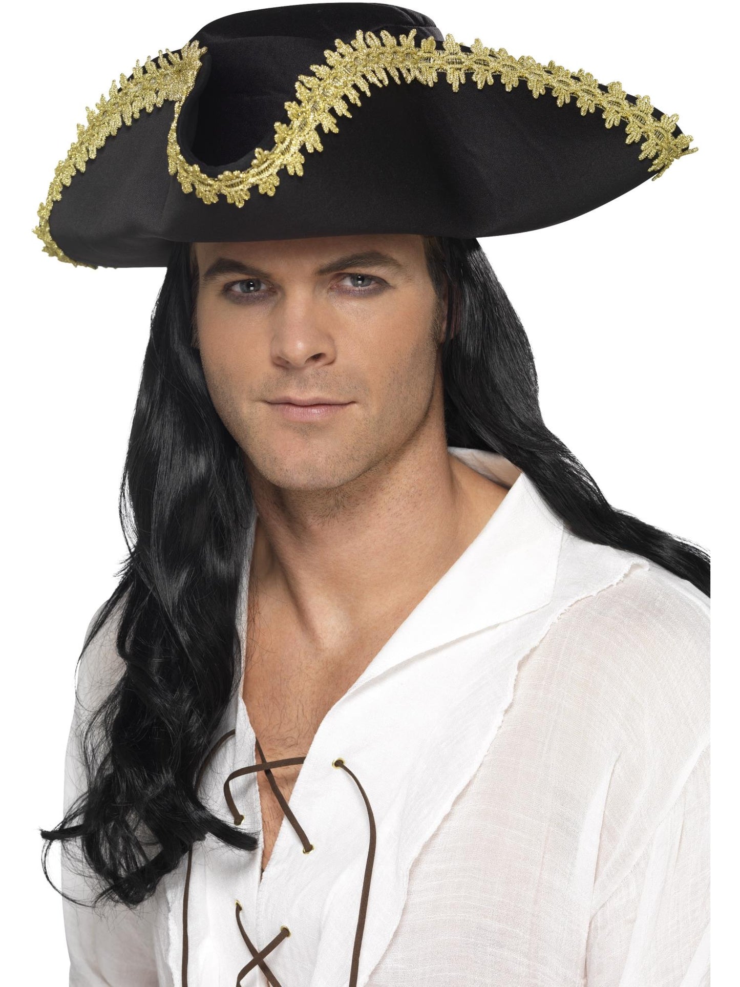 Smiffys Pirate Hat, Black für Herren