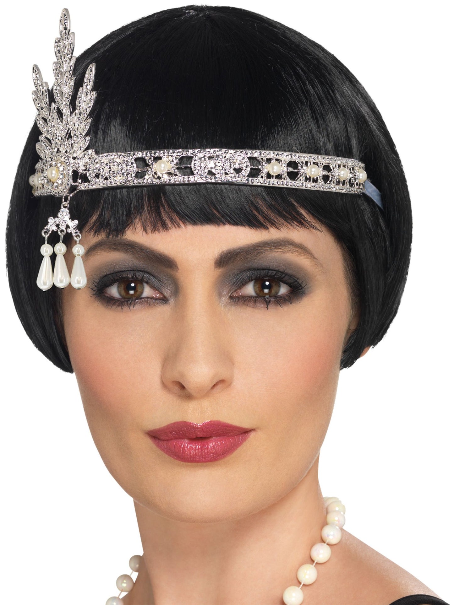 Smiffys Flapper Headband, Silver HA für Damen