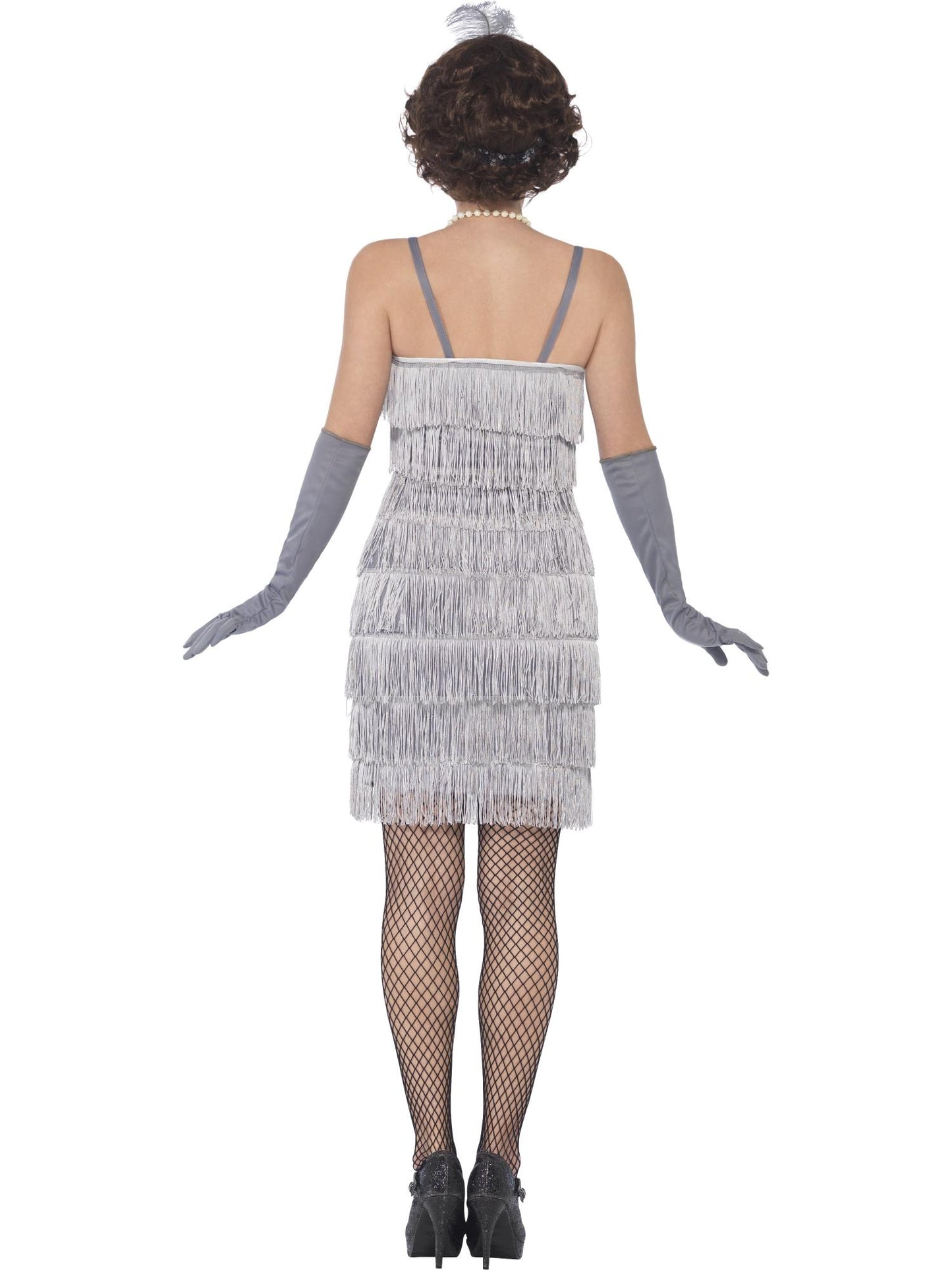 Smiffys Flapper Costume, Silver CS für Damen