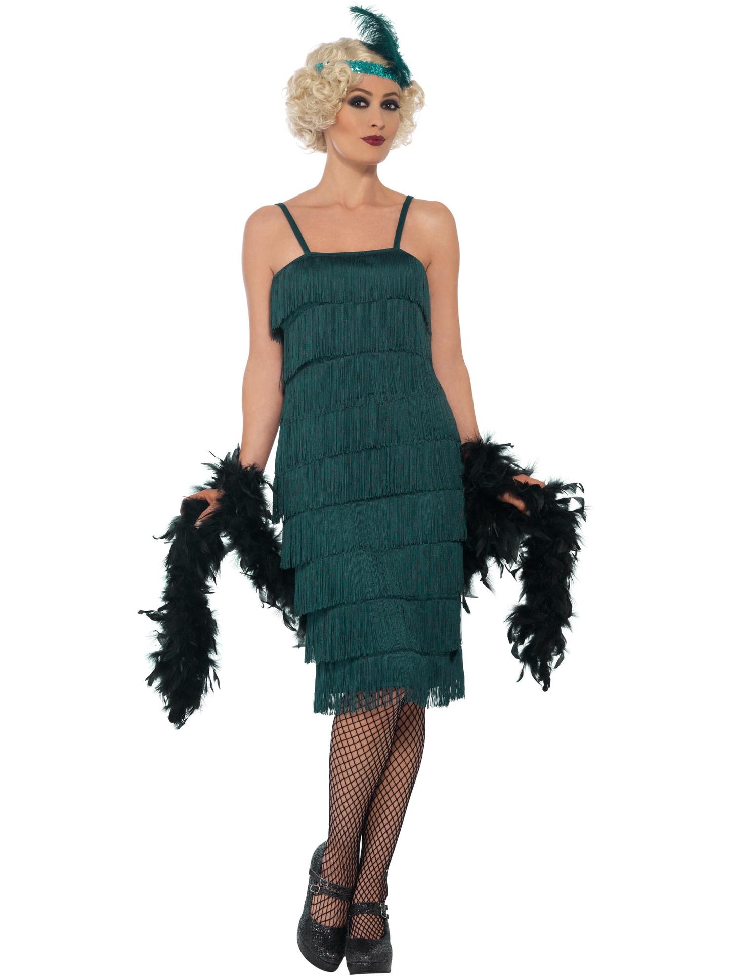 Smiffys Flapper Costume, Green CS für Damen