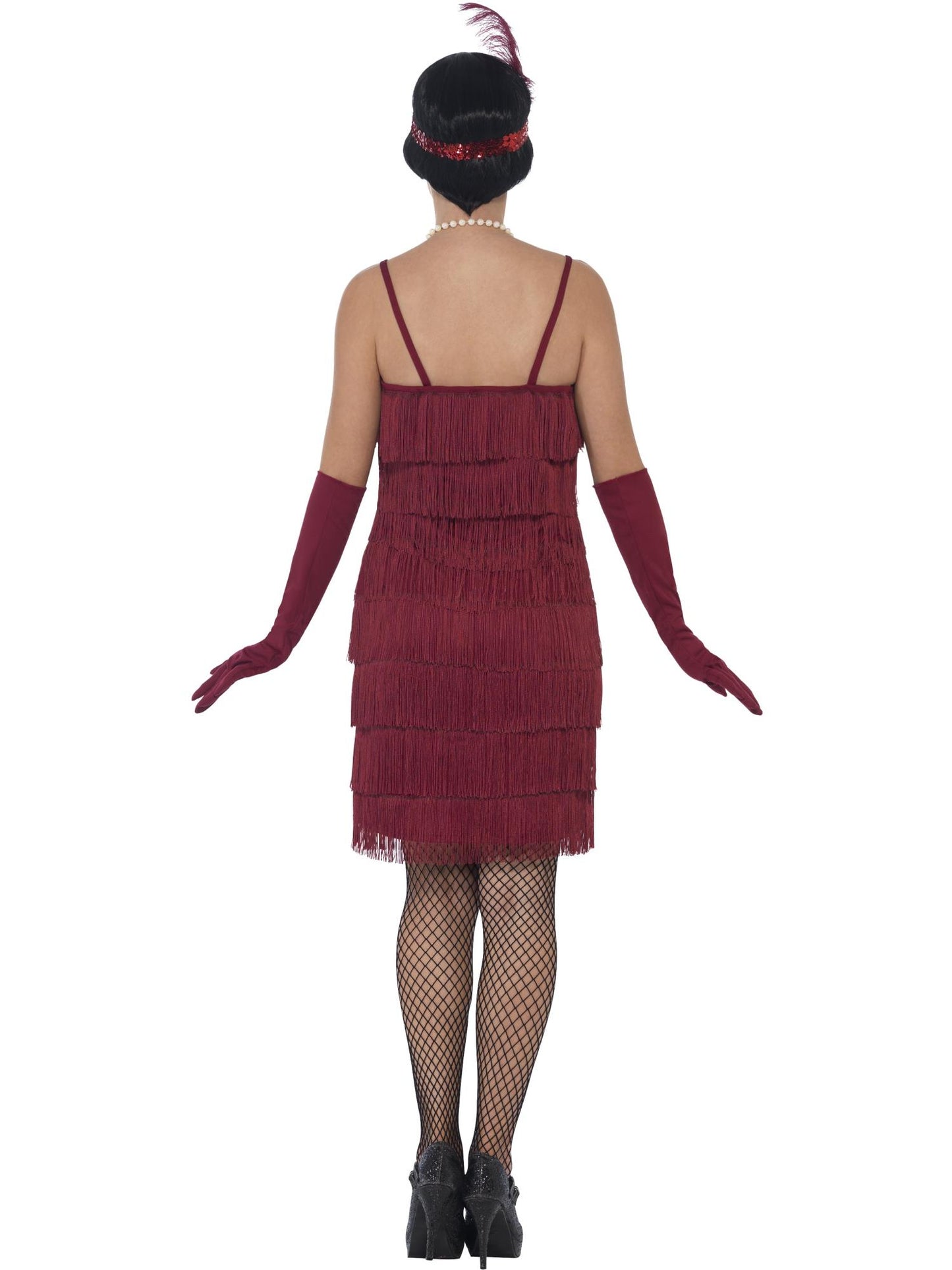 Smiffys Flapper Costume, Red CS für Damen