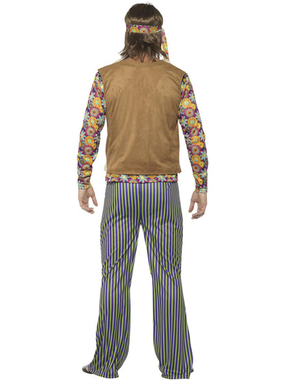 Smiffys HIPPIE 60s Singer Costume, Male, Multi-Coloured CS für Herren