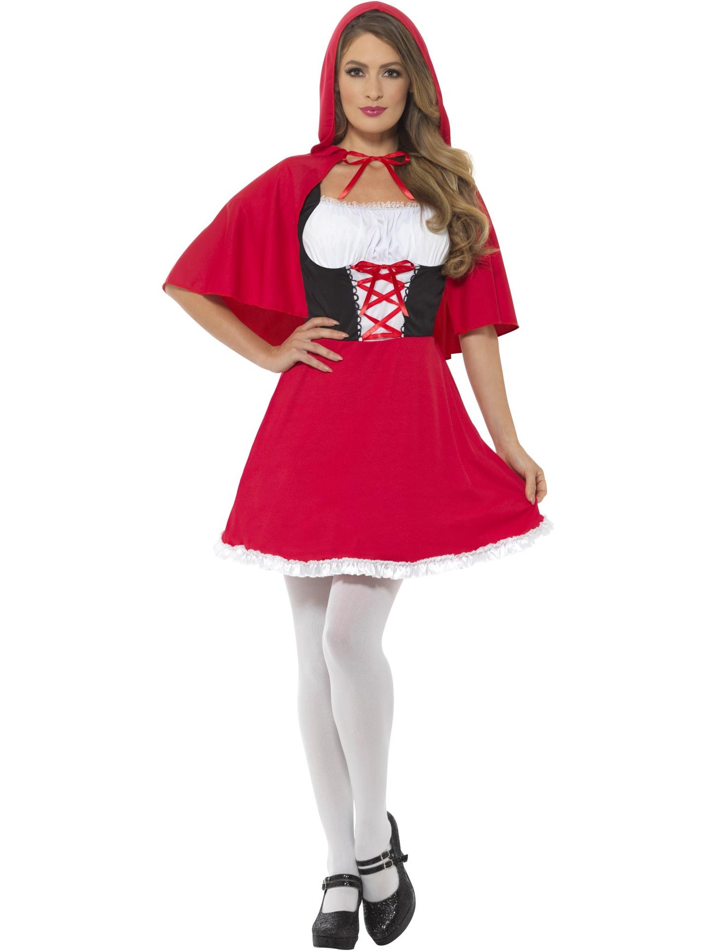Smiffys REDRIDING Red Riding Hood Costume, Red CS für Damen
