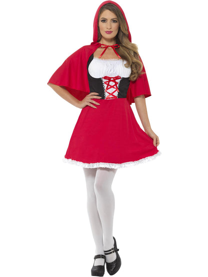 Smiffys REDRIDING Red Riding Hood Costume, Red CS für Damen