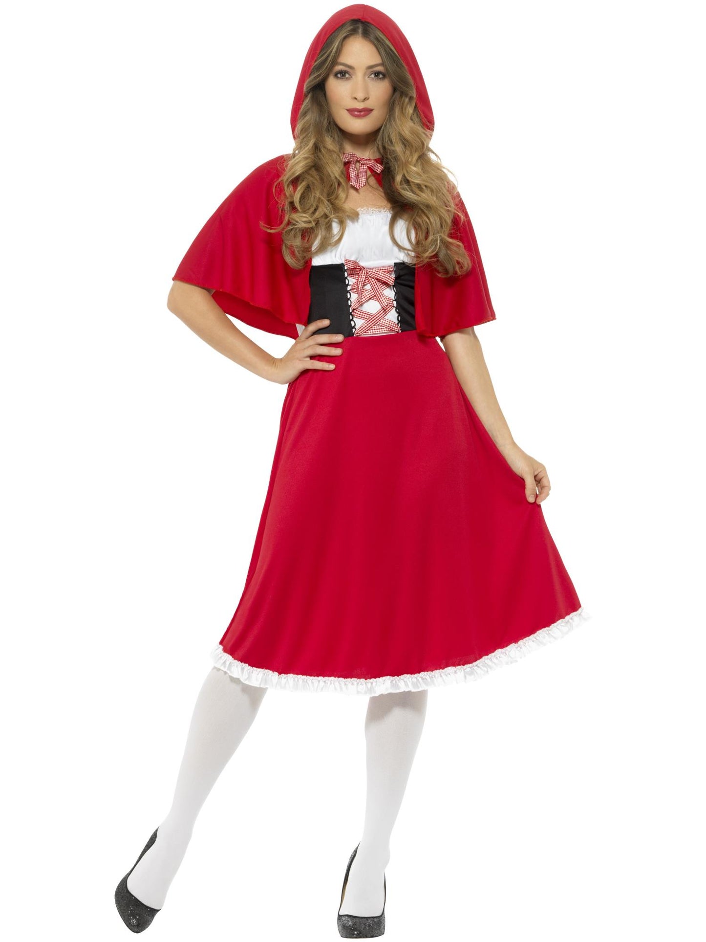 Smiffys REDRIDING Red Riding Hood Costume, Red CS für Damen