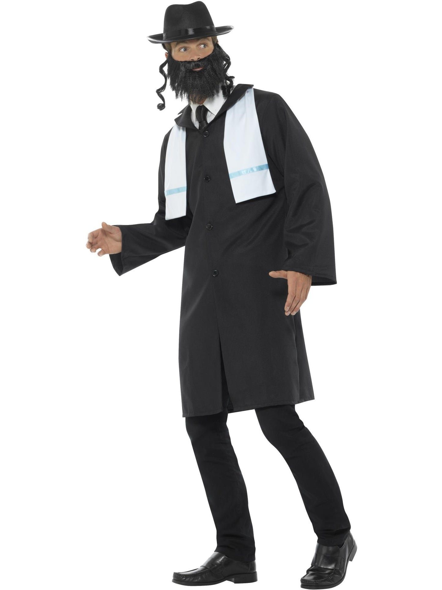 Smiffys RELIGIOUS Rabbi Costume, Black CS für Herren