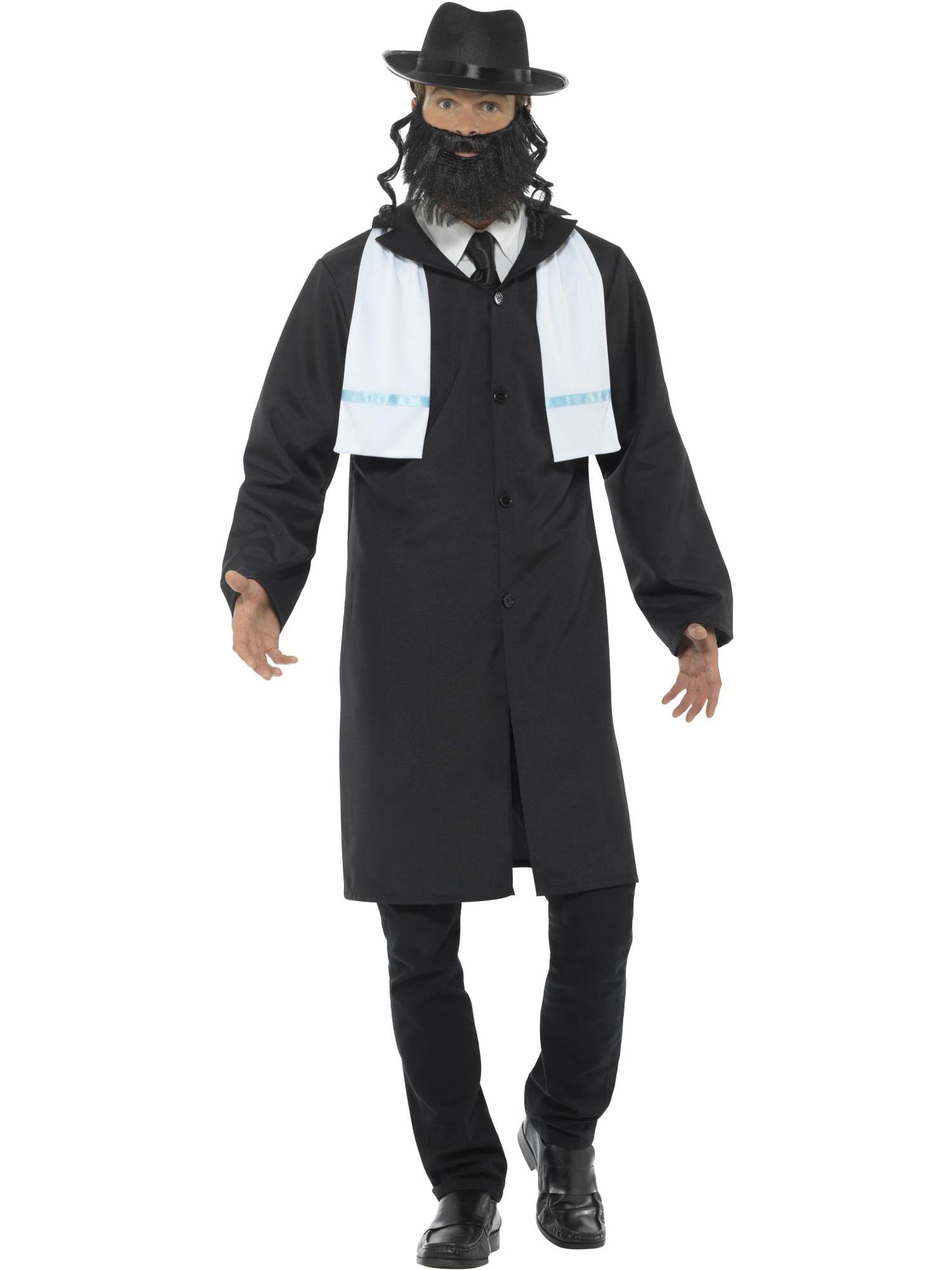 Smiffys RELIGIOUS Rabbi Costume, Black CS für Herren