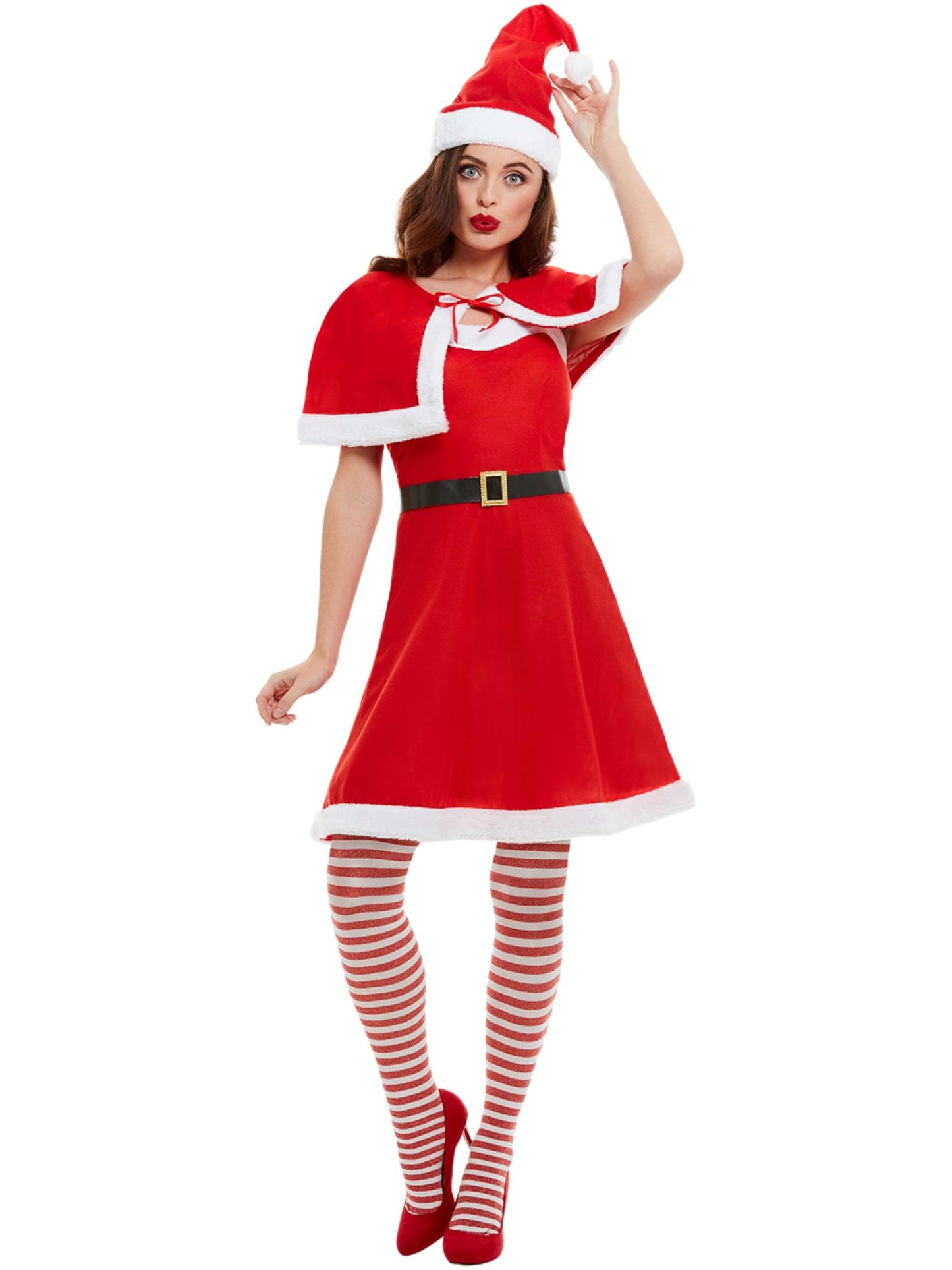 Smiffys Miss Santa Costume, Red CS für Damen