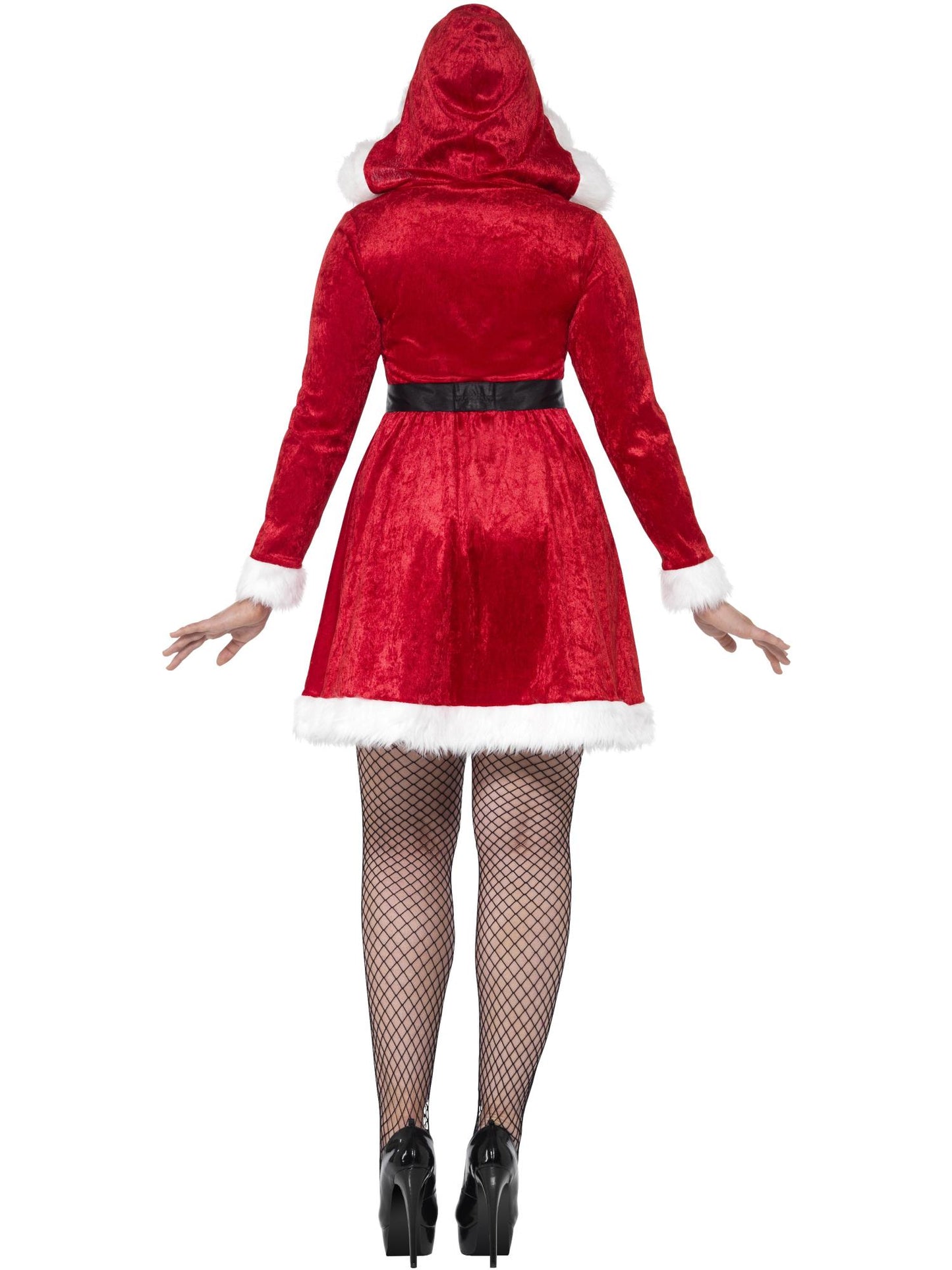 Smiffys Curves Miss Santa Costume, Red CS für Damen